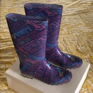 Coach rain boots size 10